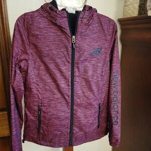 NEW BALANCE Hooded, Lined Jacket, New/Tags, Burgundy-Multi Women’s Size Small